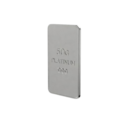 50 Gram Platinum Bar of 999 Fineness