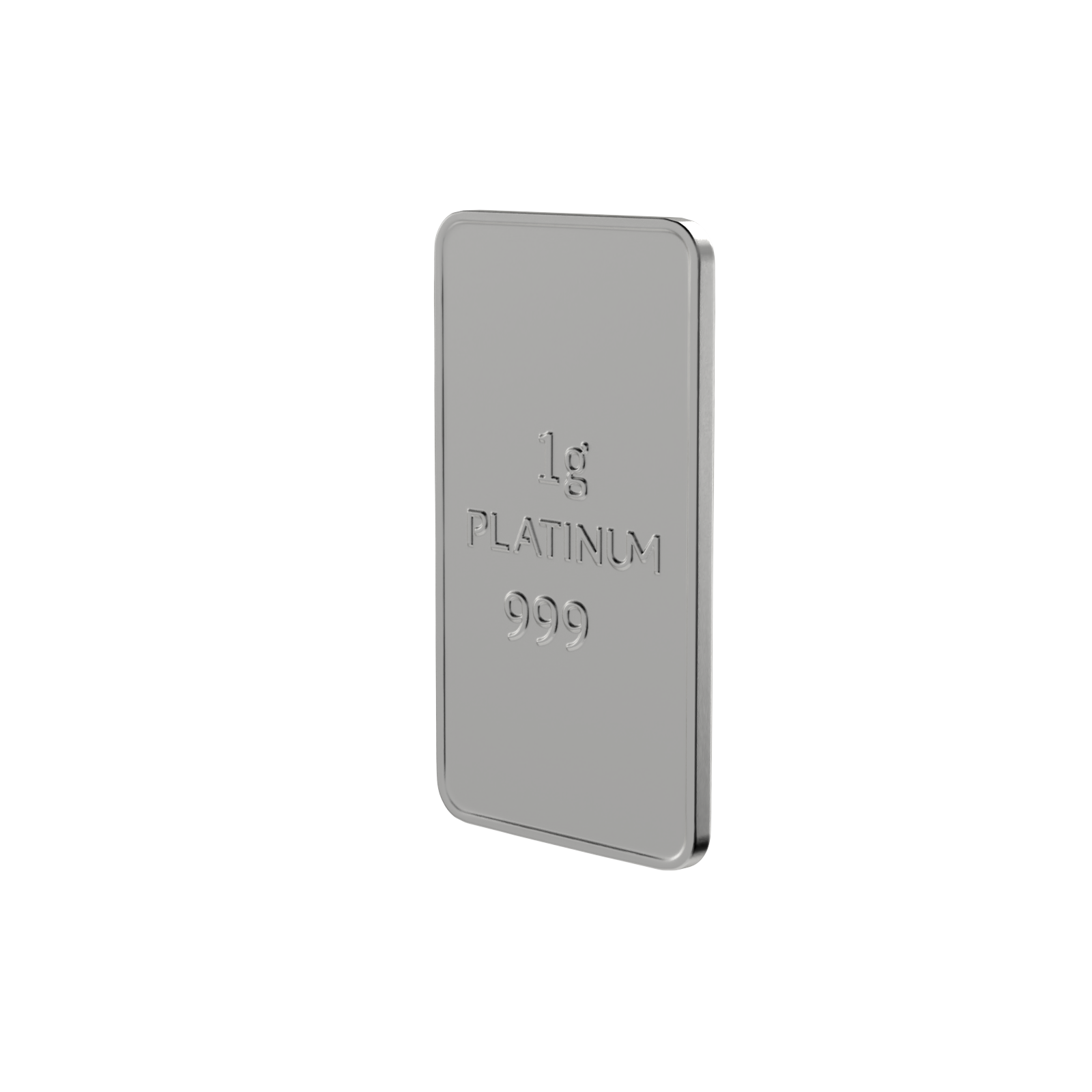 1 Gram Platinum Bar of 999 Fineness